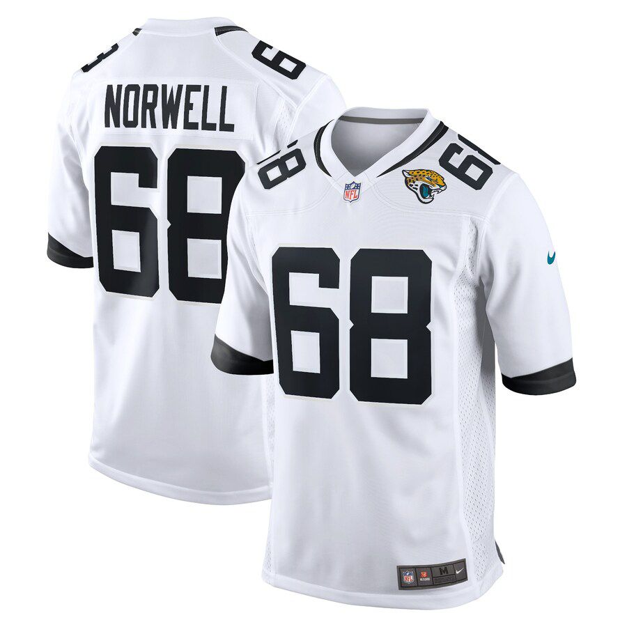 Men Jacksonville Jaguars #68 Andrew Norwell Nike White Game NFL Jersey->jacksonville jaguars->NFL Jersey